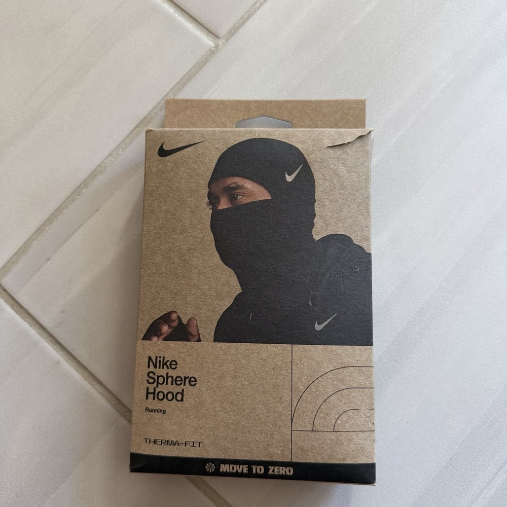Nike Therma-FIT Sphere Hood 5.0 OSFM Black/Silver Running Balaclava
